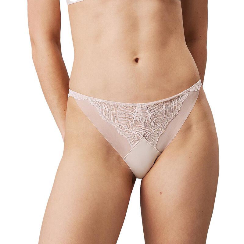 Calvin Klein Ck Geo Lace Thong image number 0